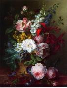 unknow artist Floral, beautiful classical still life of flowers.134 France oil painting reproduction